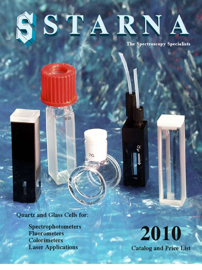 Starna Cells PDF Spectrophotometry Optics