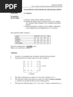 Nota Math Matrik