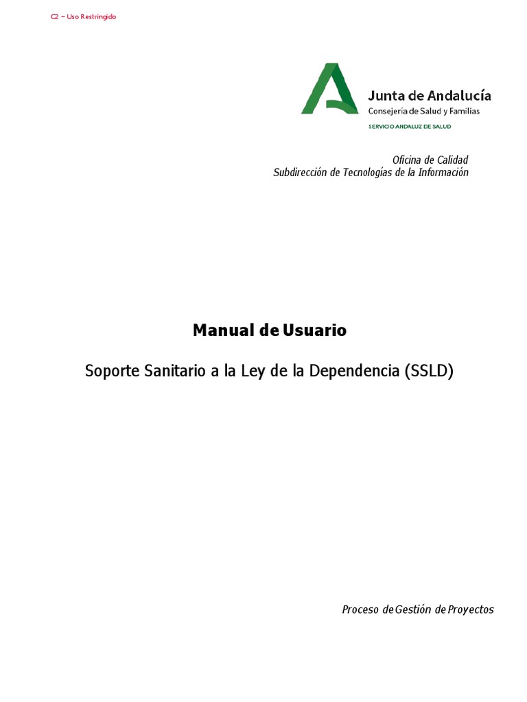 Manual de Usuario SSLD: Gestión Proyectos | PDF | explorador de ...