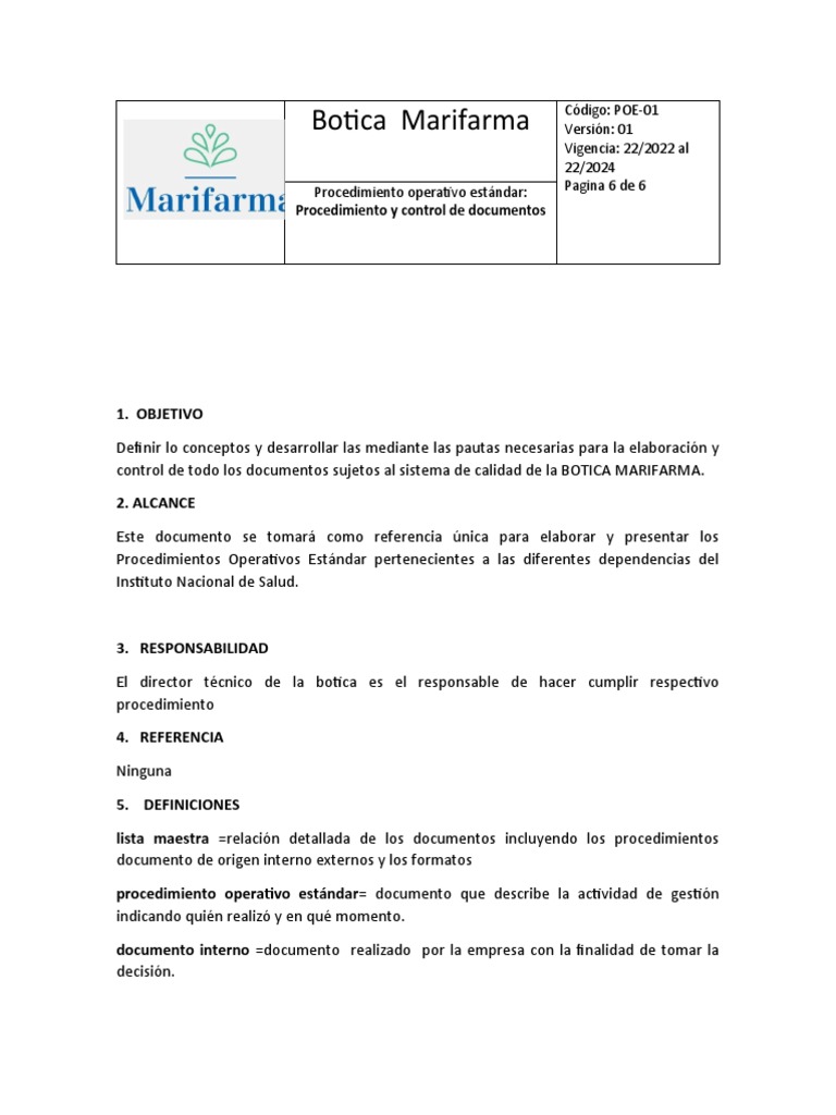 Documento (Poe2 | PDF | Información | Sistema de manejo de calidad
