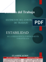 Derecho Del Trabajo - EXTINCION