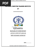 Fundamental of Computer by NCTI Institut