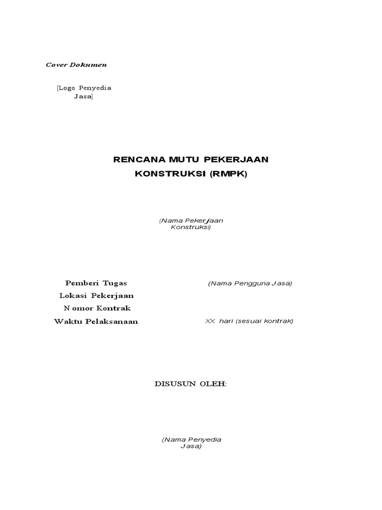 Contoh RMPK Konstruksi Terperinci | PDF | Komputer | Seni