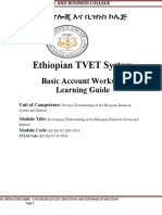 Develop Understanding of The Ethiopian Financial System and Market