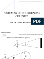Sistemas de Coordenadas Celestes - Prof. Dr. Carlos A. Nadal