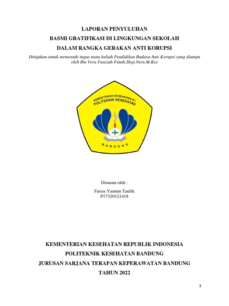 Farisa Yasmin Taufik - P17320121418 - P14 Laporan Penyuluhan Basmi ...