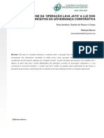 Análise da Operação Lava Jato à luz dos conceitos da governança corporativa