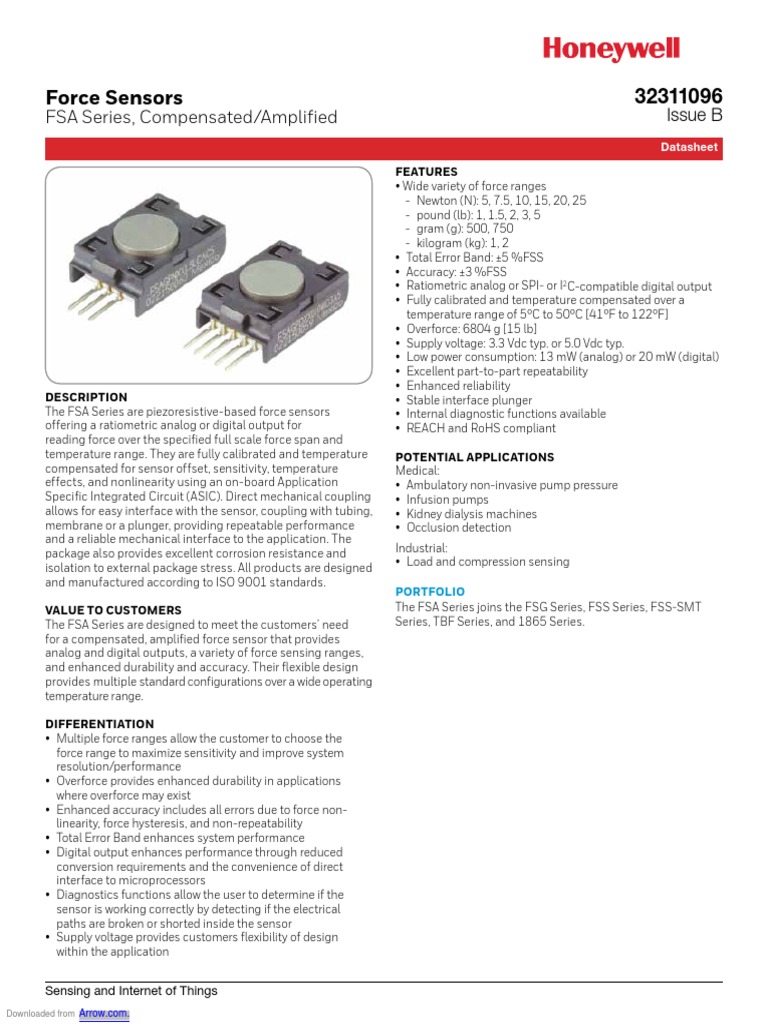 Iot Force Fsa Series Datasheet 32311096 B en Ciid 156697 | PDF | Sensor ...