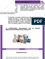 3.3 Normatividad Relacionada Con El Envase Embalaje e Informacion Del Producto. 1