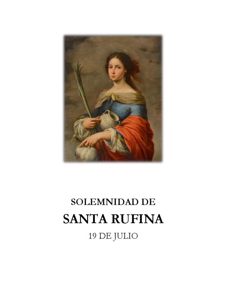 Celebración de Santa Rufina | PDF | eucaristía | Misa (liturgia)