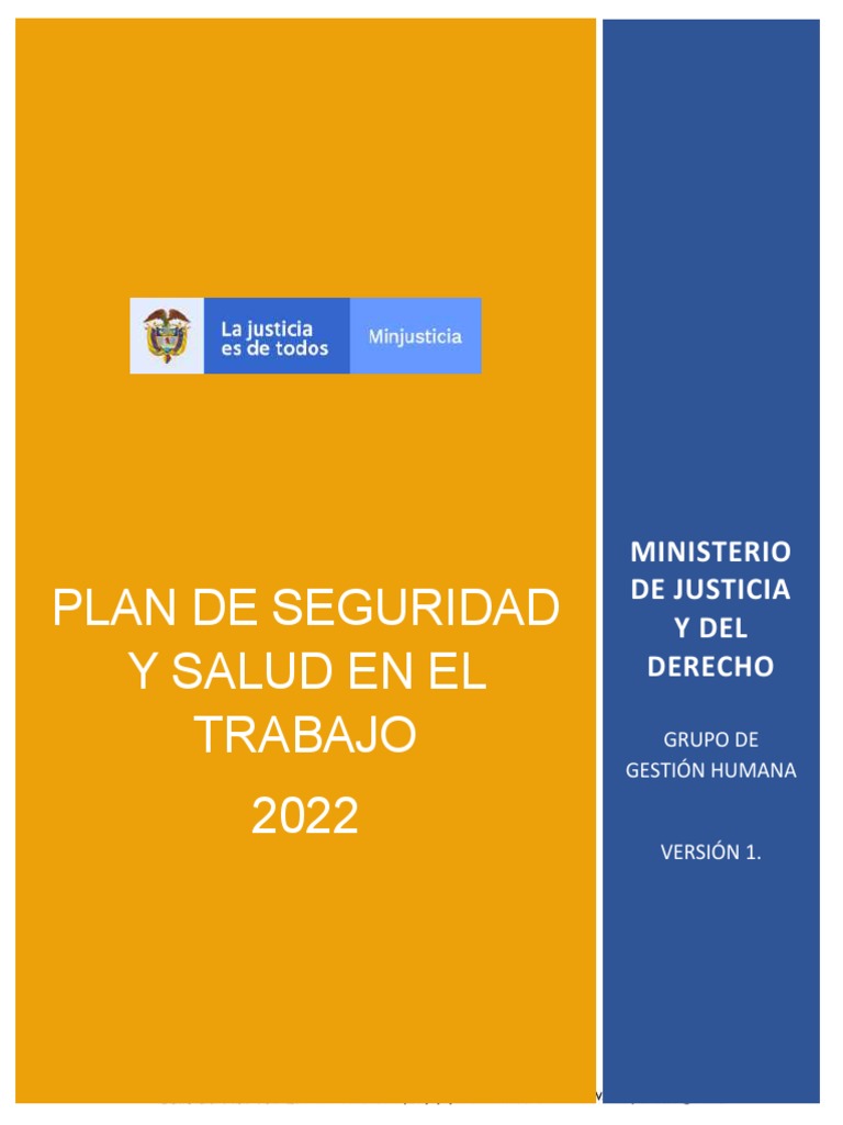 Plan de Seguridad y Salud Laboral 2022 | PDF