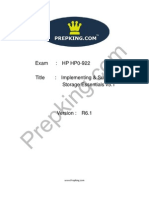 Prepking HP0-922 Exam Questions