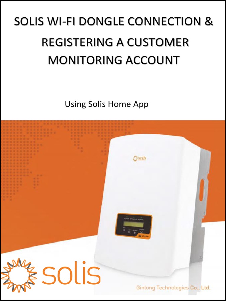 SOLIS Dongle Connection and Registerin An Account Using Solis App PDF