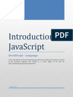 Introduction To JavaScript