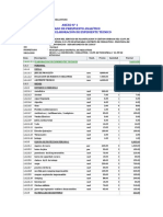 Presupuesto analítico para elaboración de expediente técnico de planificación urbana