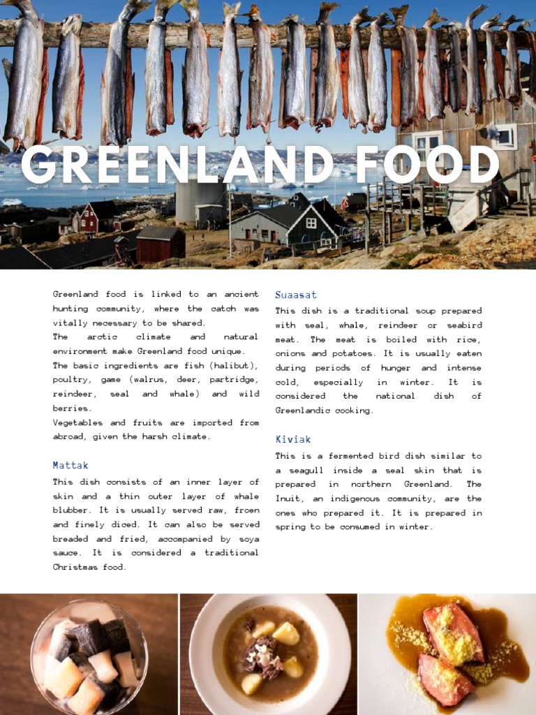 Greenland Food PDF Foods Greenland
