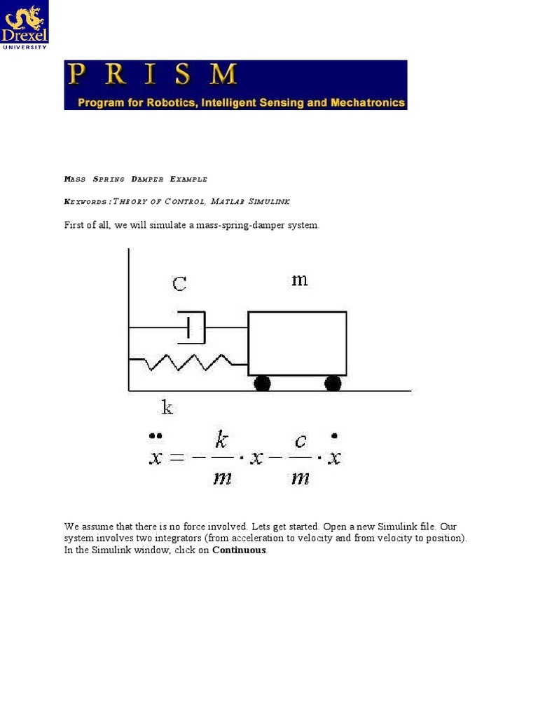 Rotating Blocks in Simulink Tutorial | PDF | Force | Mechanical Engineering