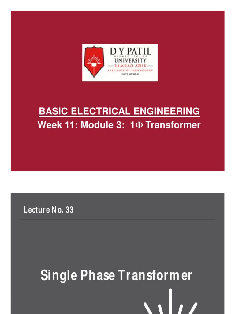 Week 11 bee module 3 download free pdf transformer inductor