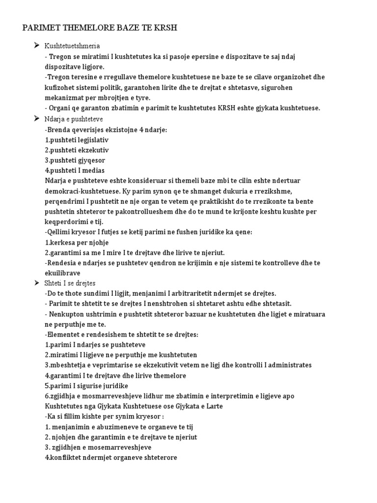 Parimet themelore baze te krsh pdf