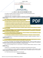 Portaria 1052 - Normas para A Concessão de Autorização de Funcionamento para Empresas Que Exerçam A Atividade de Transporte de Produtos Farmacêuticos