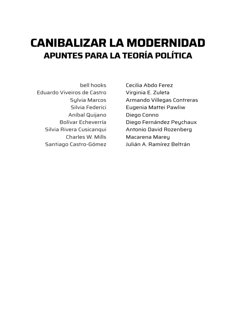 Canibalizar La Modernidad, PDF, Feminismo