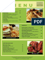 Bogor Cafe Menu