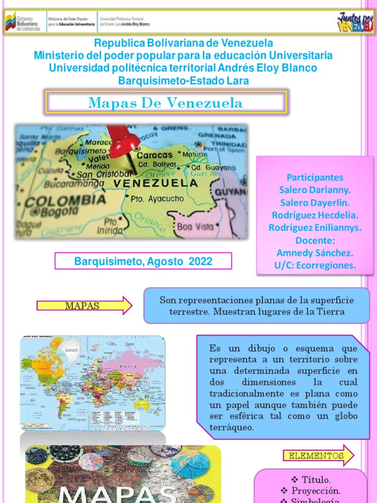 Elementos y Tipos de Mapas en Venezuela | PDF | Mapa | Venezuela