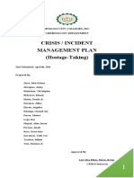 Crisis Incident Managemnet Plan