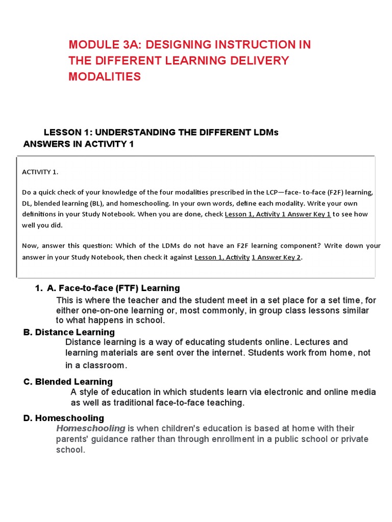 Module 3a | PDF | Educational Assessment | Learning