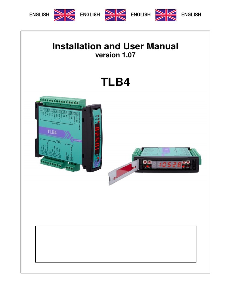 TLB4 Manual EN 1 | PDF | Pipe (Fluid Conveyance) | Switch