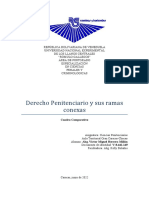 Cuadro Comparativo, Derecho Penitenciario y Sus Ramas Conexas