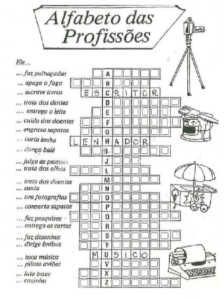 Alfabetto Das Profissoes | PDF