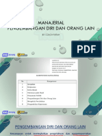 Manajerial - Pengembangan & Orang Lain