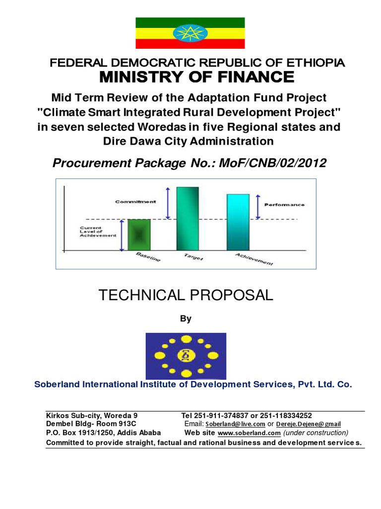 Technical Proposal For Mid Term Review Of The Adaptation Fund Project 