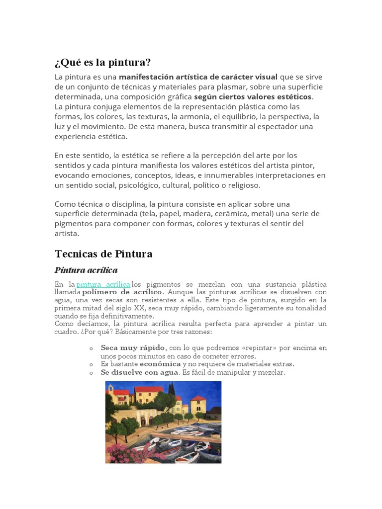 Técnicas y Teoría de la Pintura | PDF | Pinturas | Pintura al óleo