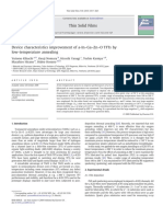 2010 Electrical Charac Device Characteristics Improvement of A in Ga ZN O TFTs by Low Temperature Annealing Kikuchi 2010 Thin Solid Films 11 518