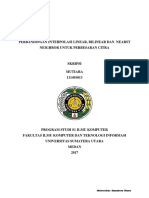 Perbandingan Interpolasi Linear, Bilinear Dan Nearst Neighbor Untuk Perbesaran Citra