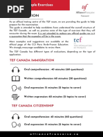 TCF French Exam Sample Paper | PDF | Test (Assessment) | Communication