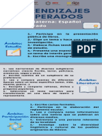 Aprendizajes Esperados, Lengua Materna 2017