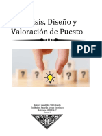 Tarea 1 - Análisis, Diseño y Valoración de Puesto