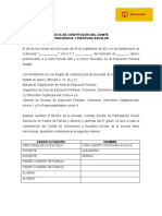 Acta Comiite Convivencia y Disciplina Escolar1