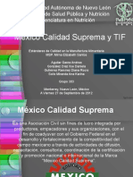 Mexico Calidad Suprema y TIF