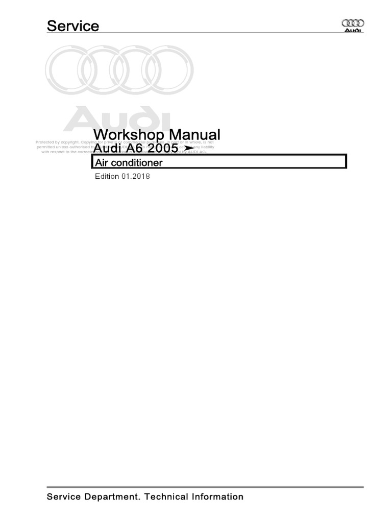 Audi A6 C6 Air Conditioner, PDF, Air Conditioning