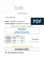 Poids Specifique