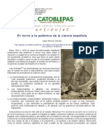 José Alsina Calvés, En torno a la polémica de la ciencia española, El Catoblepas 182-9, 2018