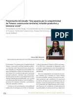 Estudio sobre la competitividad de Tumaco y su desarrollo territorial, productivo e inclusivo