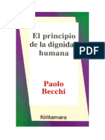 El Principio de La Dignidad Humana Paolo Bechi