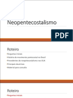 História Do Neopentecostalismo Pdf Pentecostalismo Batismo Com O