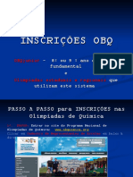 INSCRIÇÕES OBQ JR E REGIONAIS