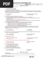 Cost Accounting Cycle Set A